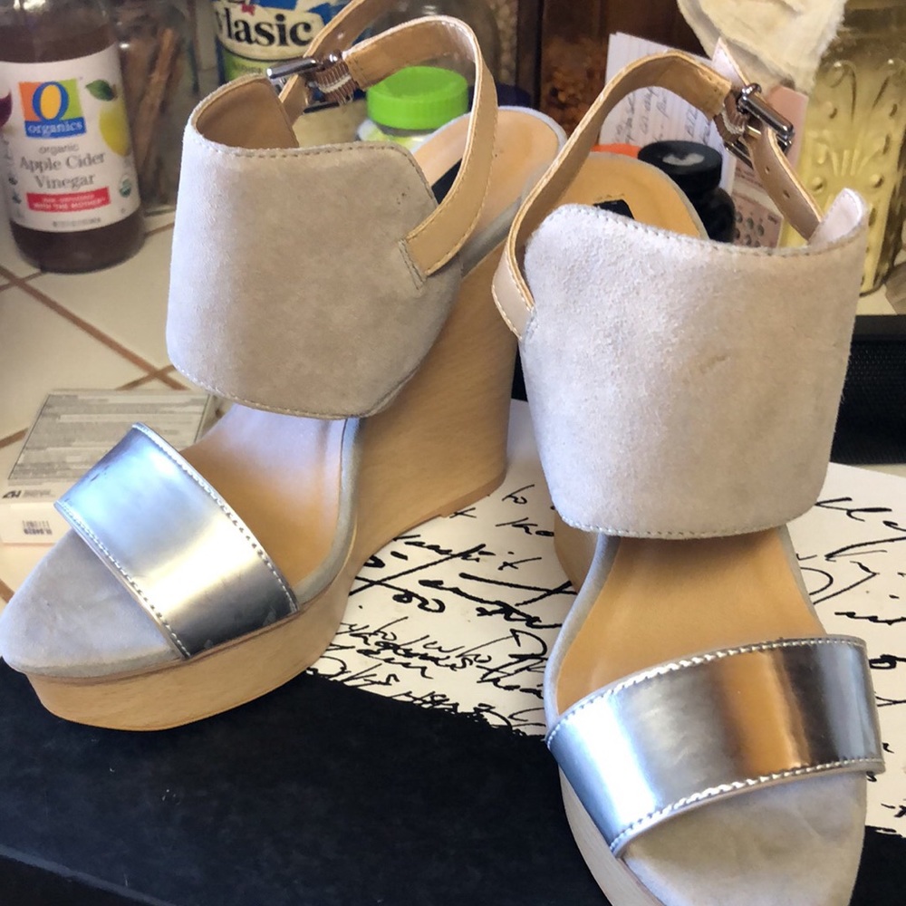 Kensie High Wedge Slip on Sandal - Picture 2 of 8
